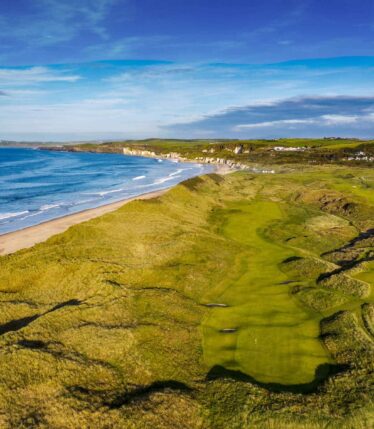 Aerial photographs of Royal Portrush Golf Club